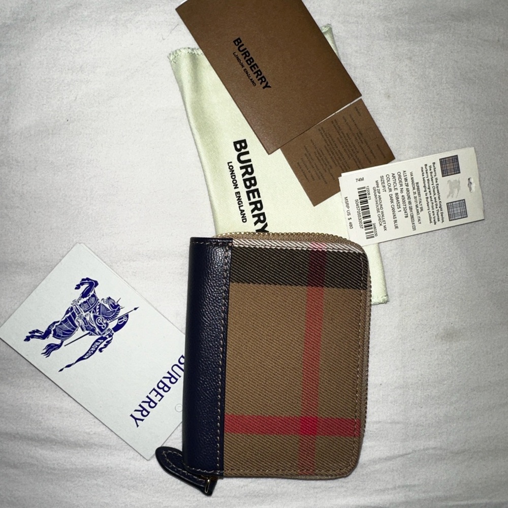 Burberry Brown and Black Wallet